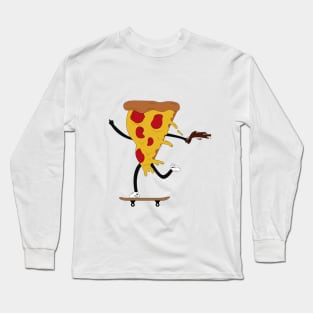 Pizza Skater Long Sleeve T-Shirt